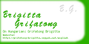 brigitta grifatong business card